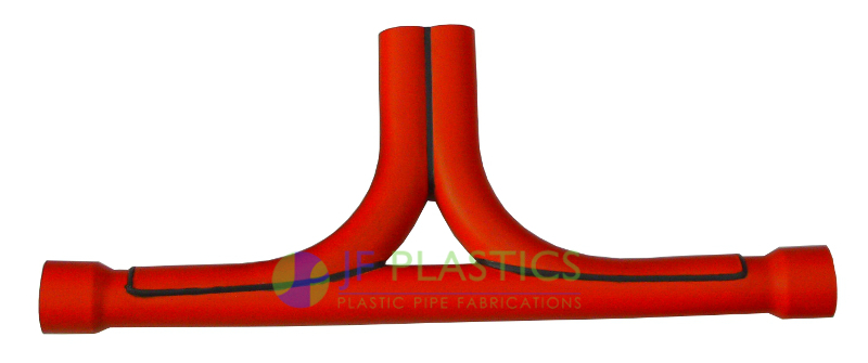Red Double Swept-T